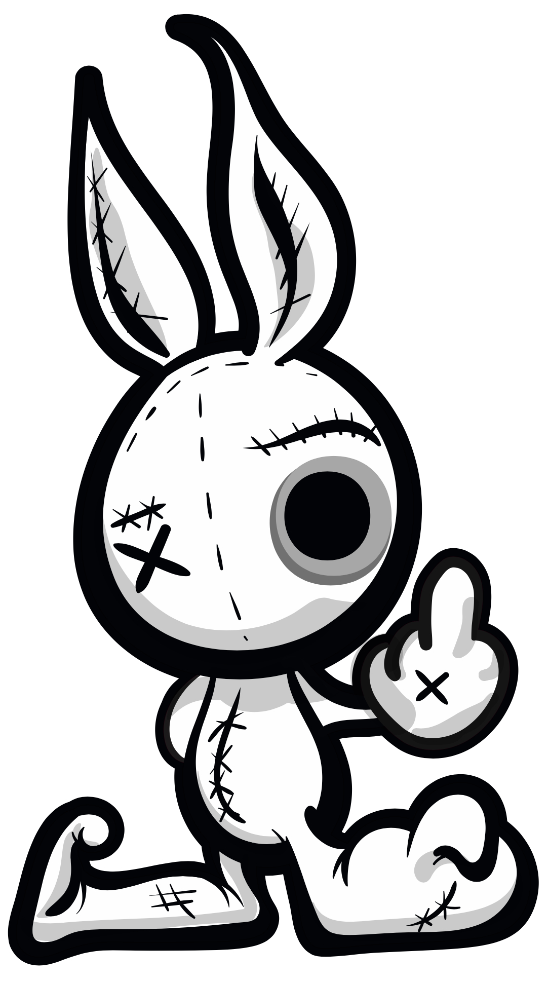 Voodoo Bunny - sticker