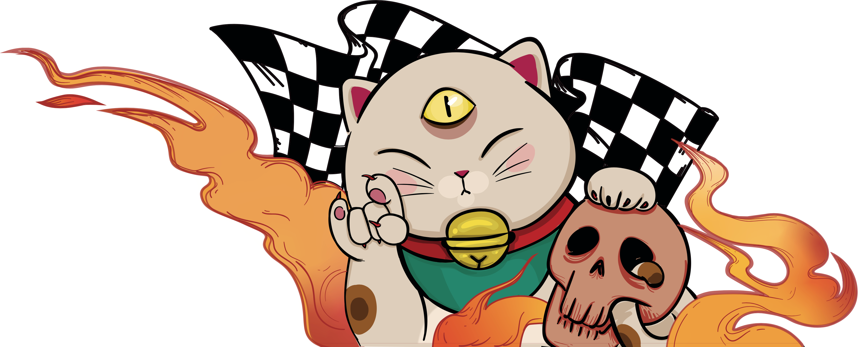 JDM Lucky Cat - sticker