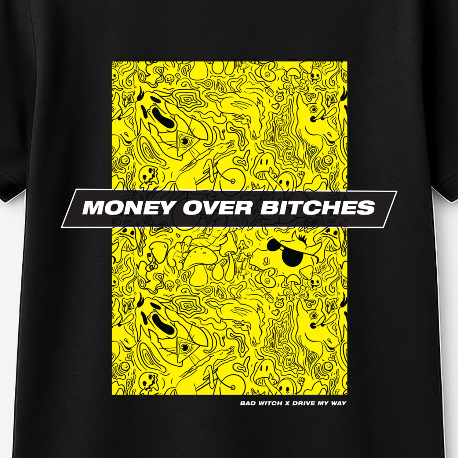 T-SHIRT OVERSIZE MONEY OVER BITCHES