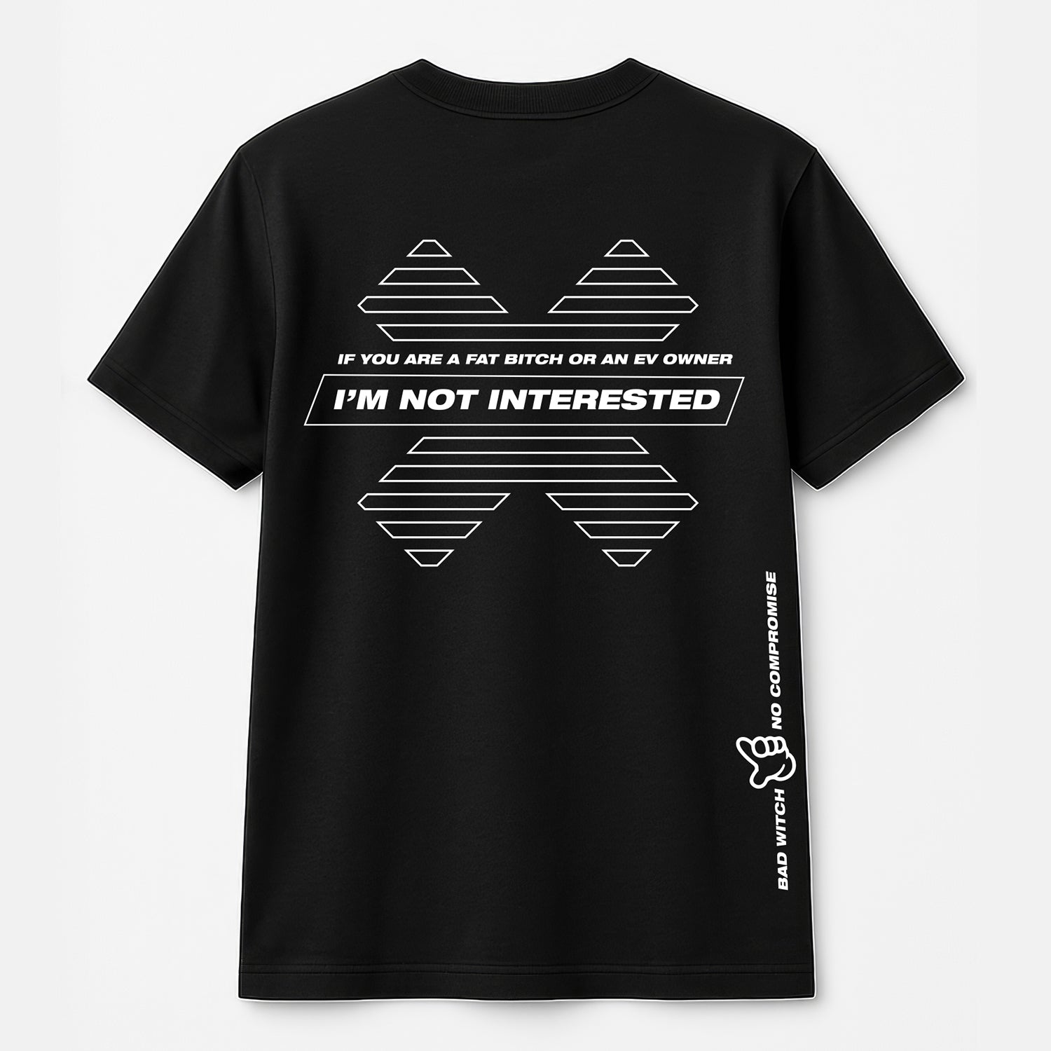 T-SHIRT OVERSIZE NOT INTERESTED