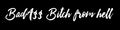 Naklejka BadAss Bitch from hell — slap