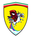Naklejka Deadpool on Unicorn