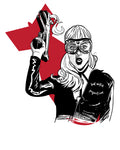 Naklejka Gas Mask Girl