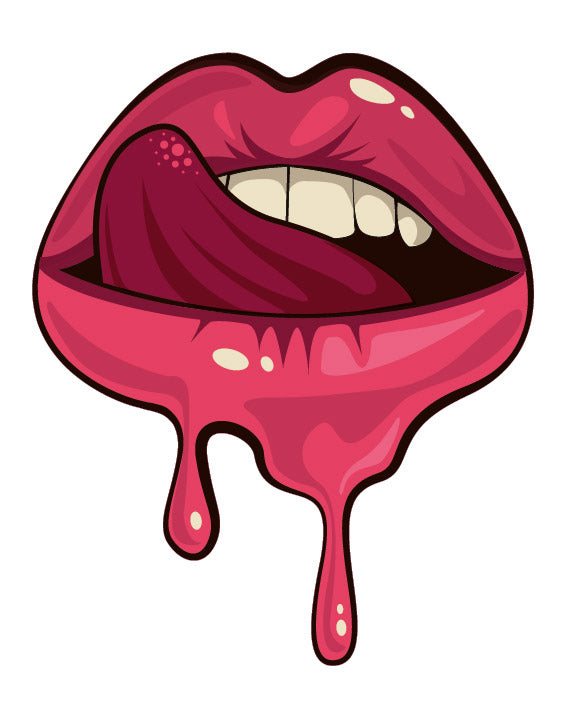 Naklejka Dripping Lips