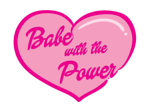 Naklejka Babe with the Power